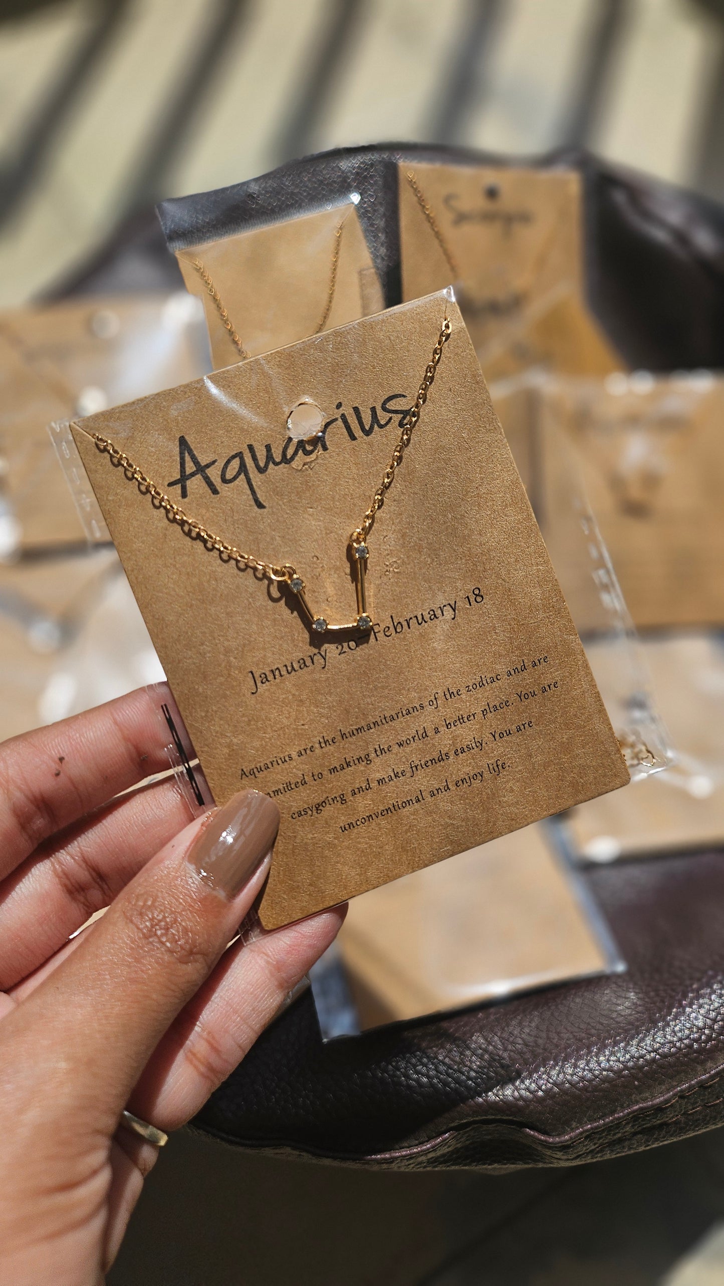 Aquarius Constellation Necklace