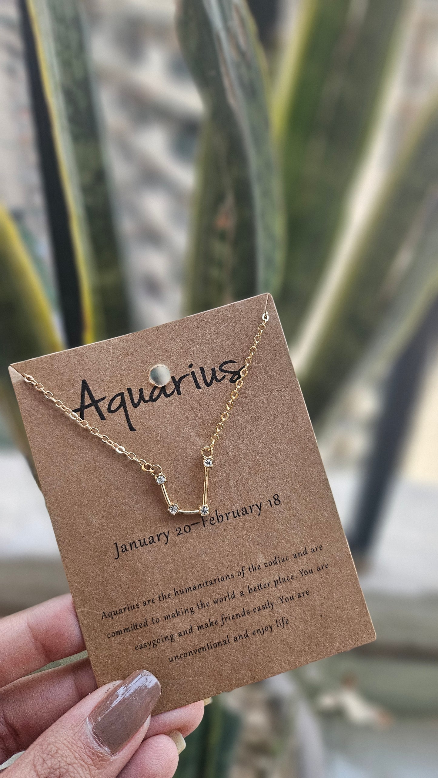 Aquarius Constellation Necklace