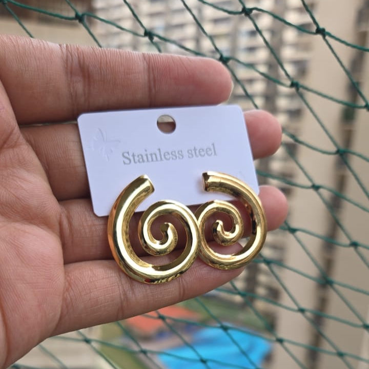 Golden Spiral Studs
