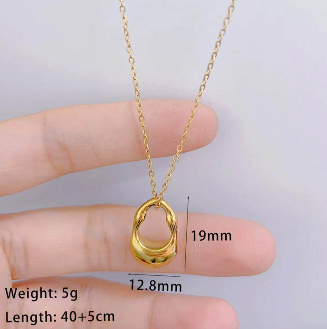 Gold Plated Anti Tarnish Stainless Steel Contemporary Pendant