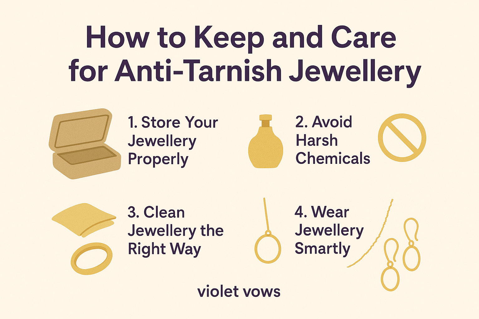 How to Keep and Care for Anti-Tarnish Jewellery