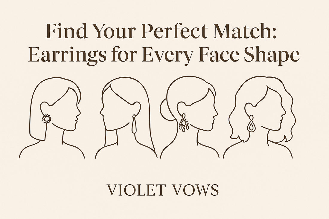 💫 Find Your Perfect Match: Earrings for Every Face Shape | Violet Vows