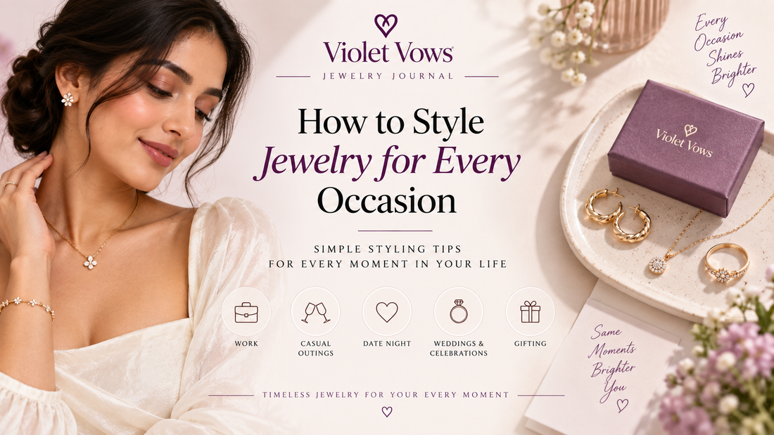 Jewelry styling guide for work, casual outings, date nights, weddings, celebrations and gifting