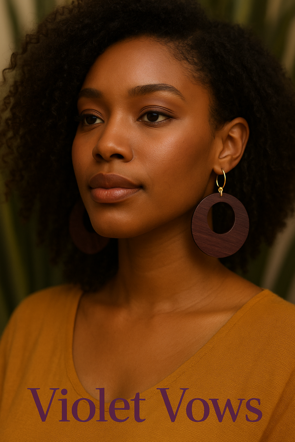 Handcrafted Wooden Hoop Earrings