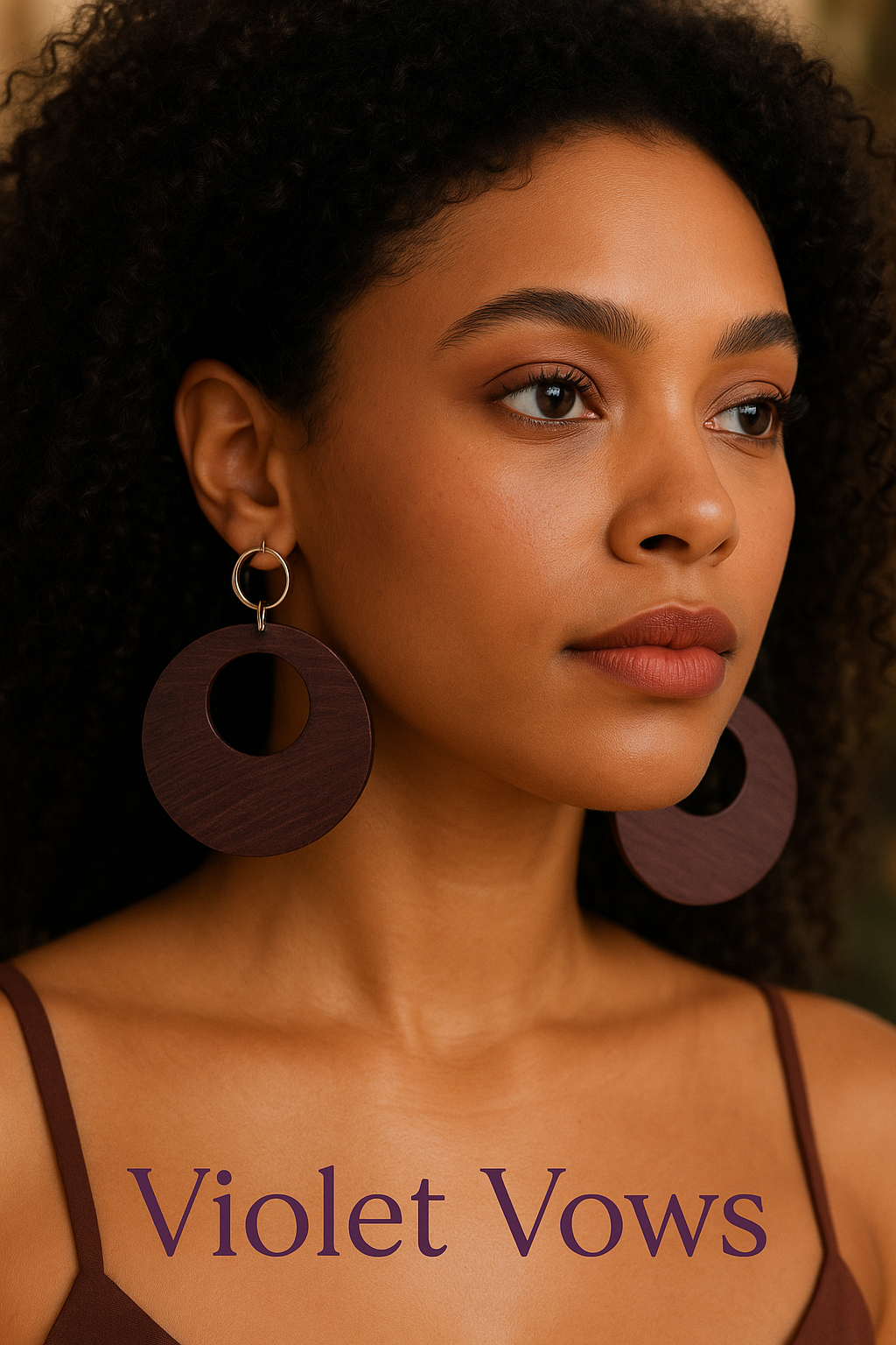 Handcrafted Wooden Hoop Earrings