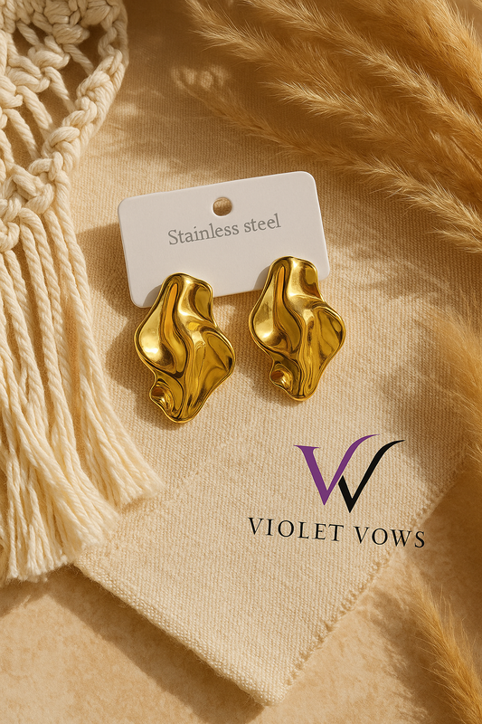 Liquid Gold Studs