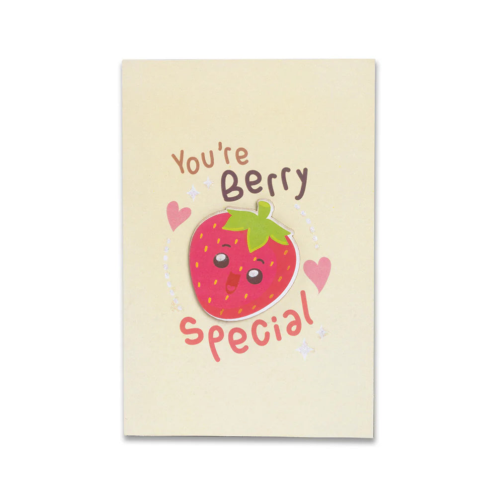 3D Greeting Card - You're Berry Special 4 X 6 inch
