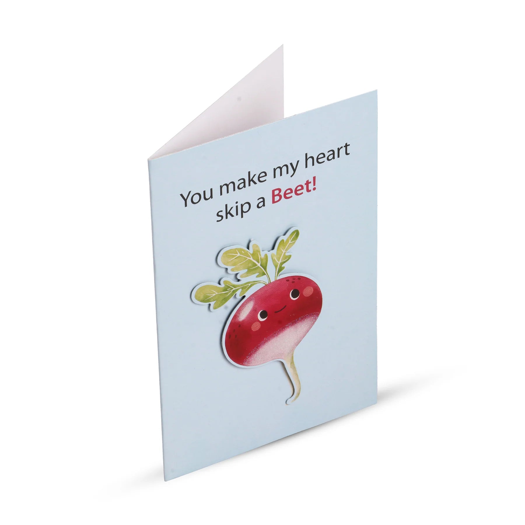 3D Greeting Card - You Make My Heart Skip a Beet 4 X 6inch
