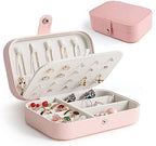 Portable Jewelry Organizer Box for Women – Travel Case for Rings, Earrings & Necklaces (Any Random Colour, No Jewellery Included))