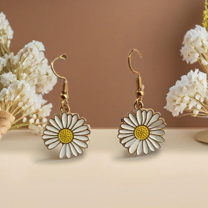 Cheerful Daisy Drop Earrings