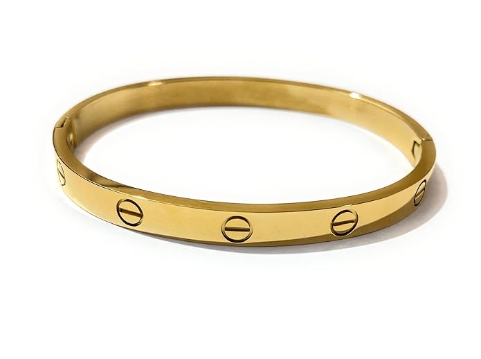 Classic Gold Minimal Bangle Bracelet for Women – Luxury Inspired Everyday Elegance