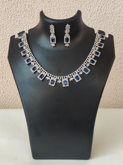 Luxury Gemstone Necklace Set – A Timeless Statement Piece - Blue