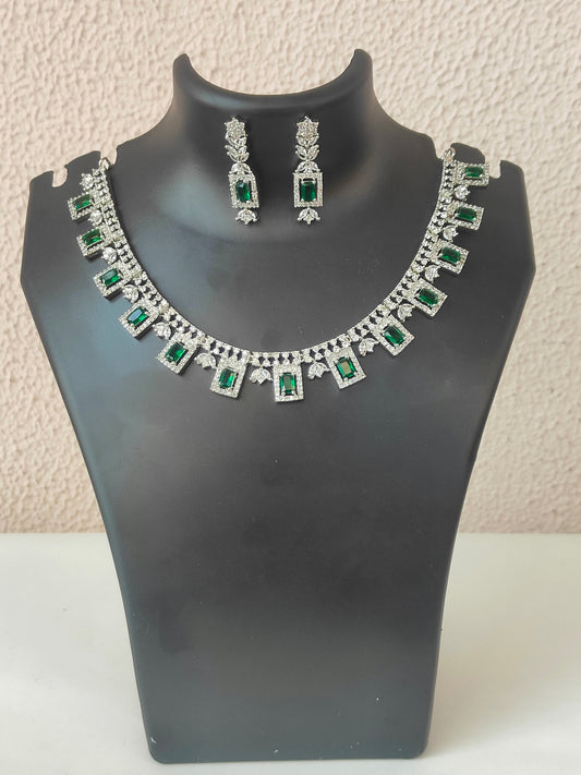 Luxury Gemstone Necklace Set – A Timeless Statement Piece - Green