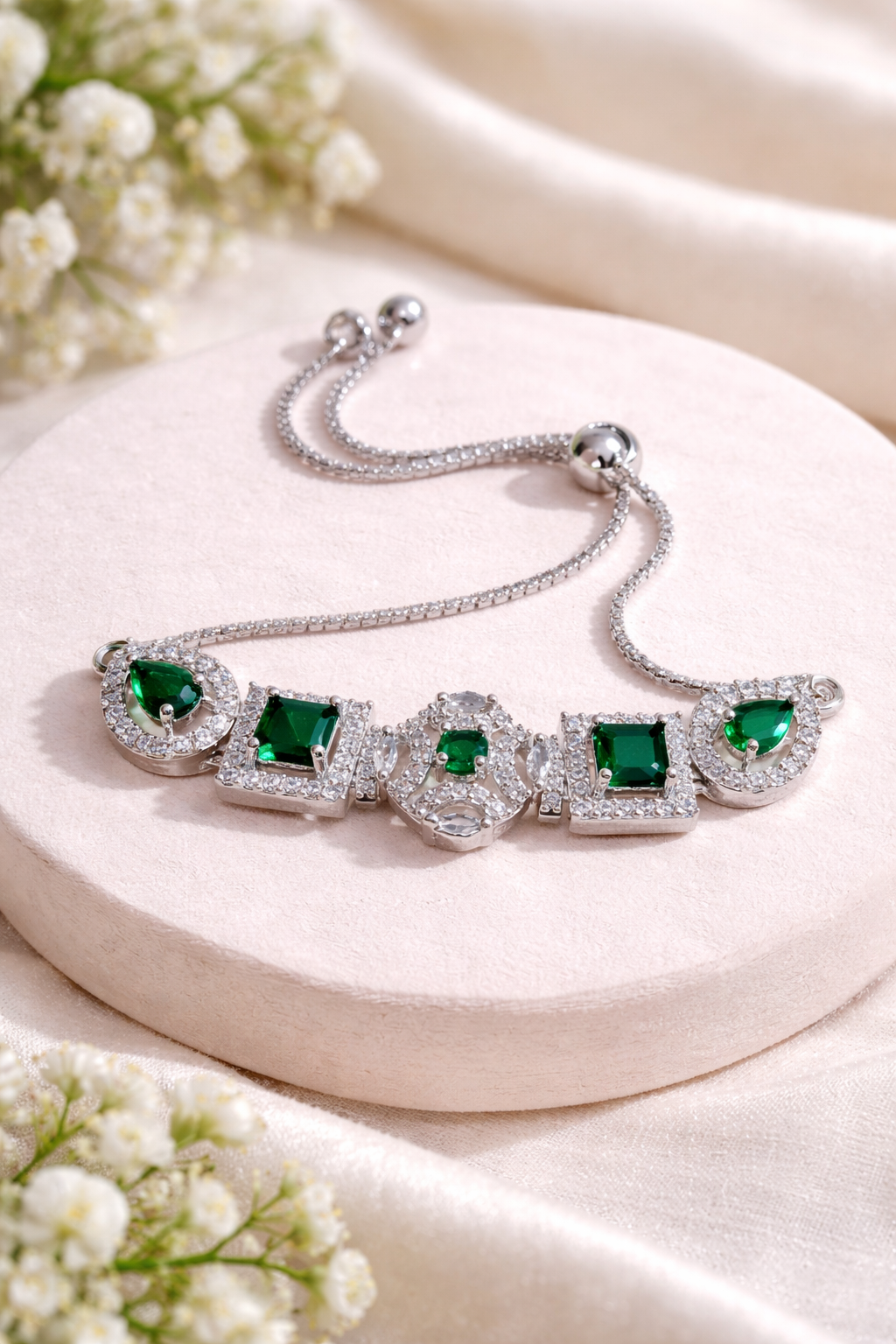 Emerald Grace AD Adjustable Bracelet
