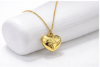 Gold Heart Pendant Necklace