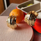 Gold Layered Stud Earrings