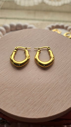 Gold Mini Chunky Hoop Earrings