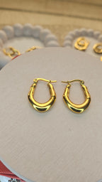 Gold Mini Chunky Hoop Earrings
