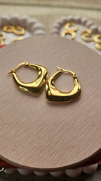 Gold Modern Hoop Earrings