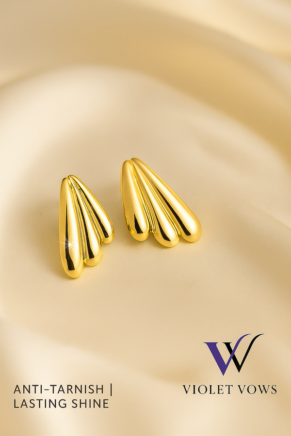 Gold Sienna Hoops