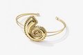 Golden Aura Spiral Cuff Bracelet | Violet Vows