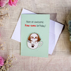 Greeting Card - Have an Awesome Paw-some Birthday 4 X 6 inch