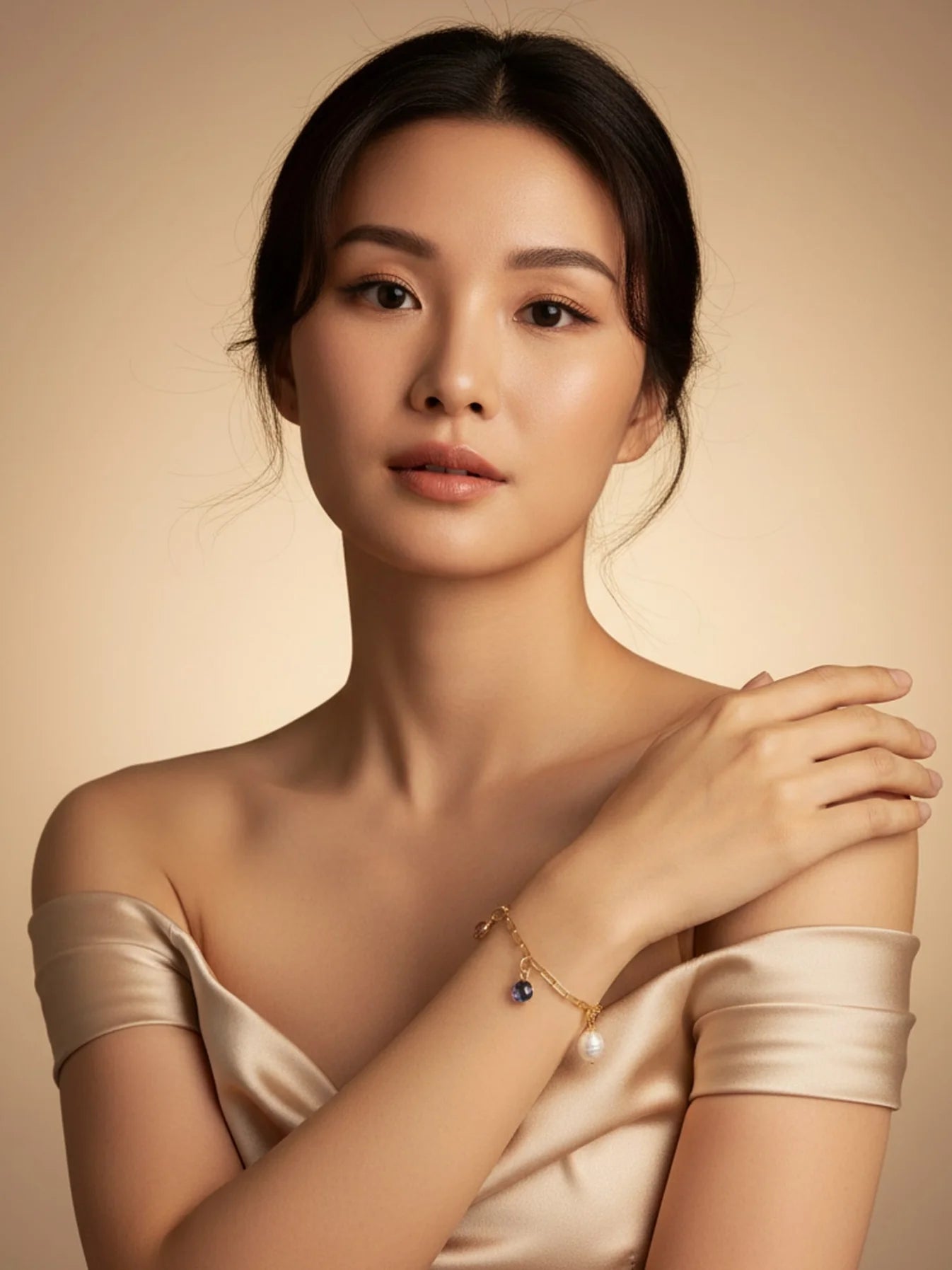 Kaia Bracelet – Gold Plated Multicolor Charm Bracelet