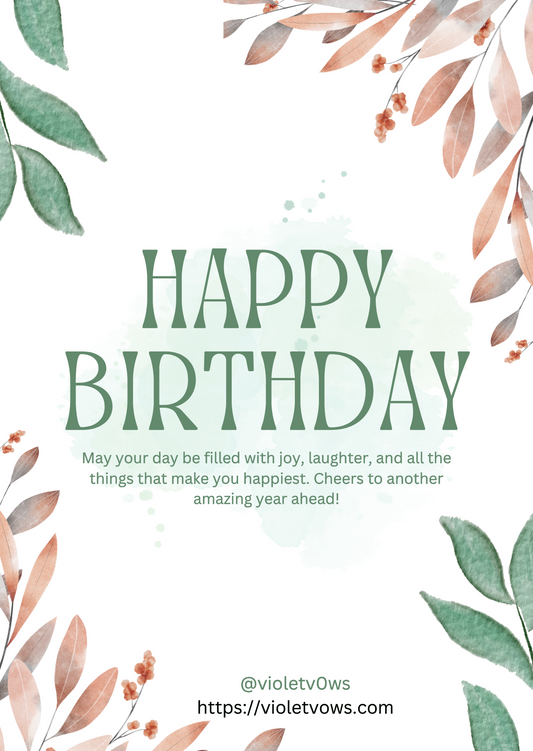 Happy Birthday Card