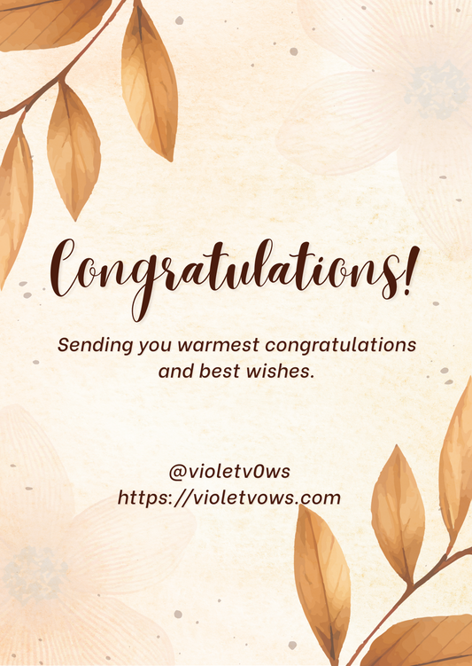 Congratulations Card