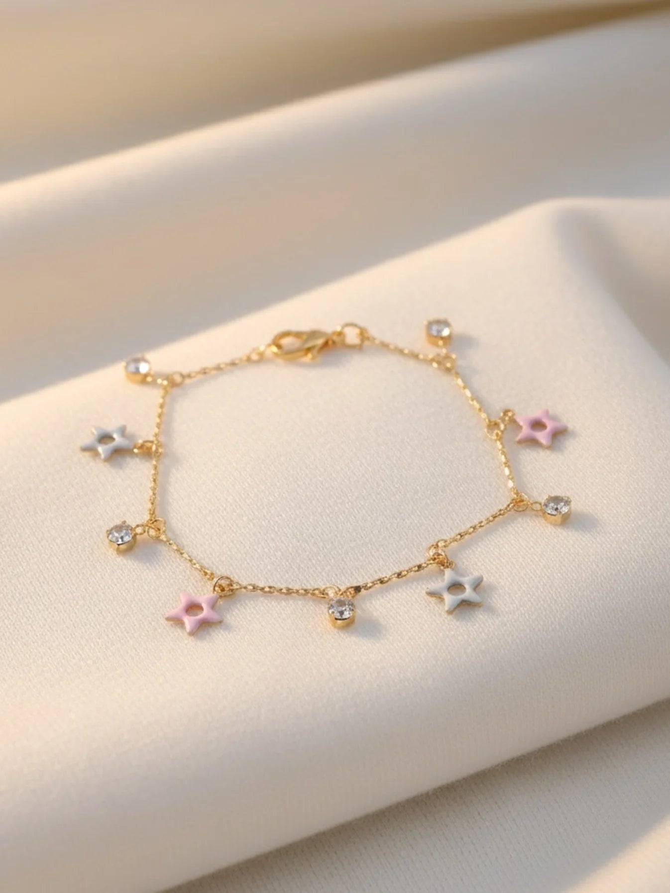 Rosalie Bracelet – Star Charm Gold Chain Bracelet