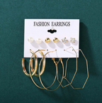 Swanky Pearl and AD Gold Plated Earrings For Women