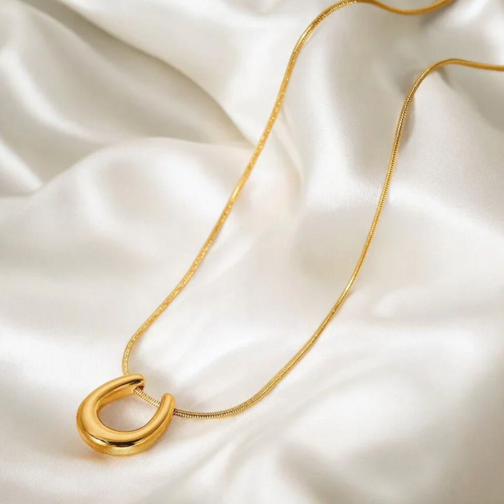 Gold-Plated Stainless Steel Anti Tarnish Geometric Shaped Pendant For Women