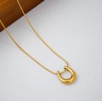 Gold-Plated Stainless Steel Anti Tarnish Geometric Shaped Pendant For Women