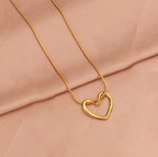 Gold-Plated Anti Tarnish Heart Themed Pendant