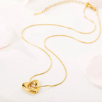 Gold Plated Anti Tarnish Stainless Steel Heart Themed Pendant