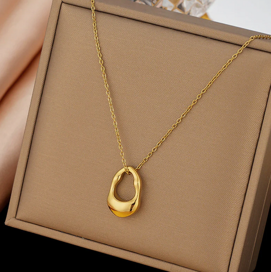 Gold Plated Anti Tarnish Stainless Steel Contemporary Pendant