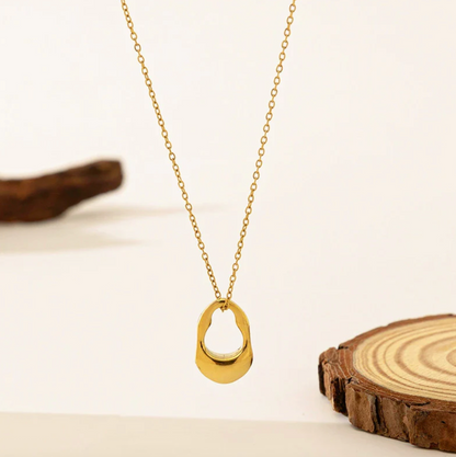 Gold Plated Anti Tarnish Stainless Steel Contemporary Pendant