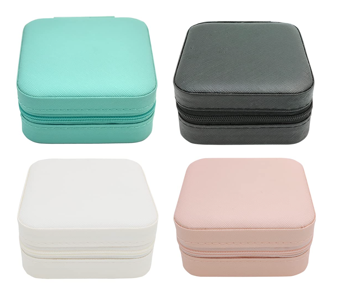 Travel Jewelry Organizer – Elegant, Durable & Perfect for Gifts (Any random colour, No Jewellery Included)