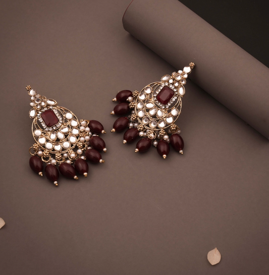 Sofiya - Royal Kundan Stone Studded Earrings