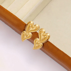 Stacked Heart Studs