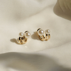 Dual Pearl Ear Cuff Earrings