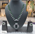 Nita Ambani Inspired Designer Necklace Set - Green