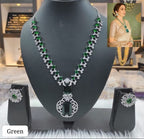 Nita Ambani Inspired Designer Necklace Set - Green