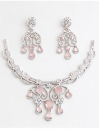 Whispers of Romance Necklace Set - Baby Pink