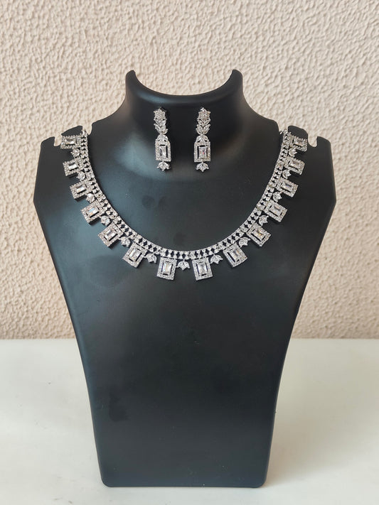 Luxury Gemstone Necklace Set – A Timeless Statement Piece - White