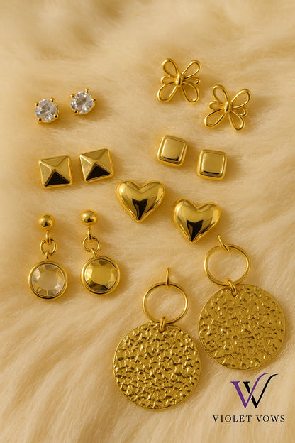 Gold Earring Collection: Studs, Hoops & Dangles for Every Style