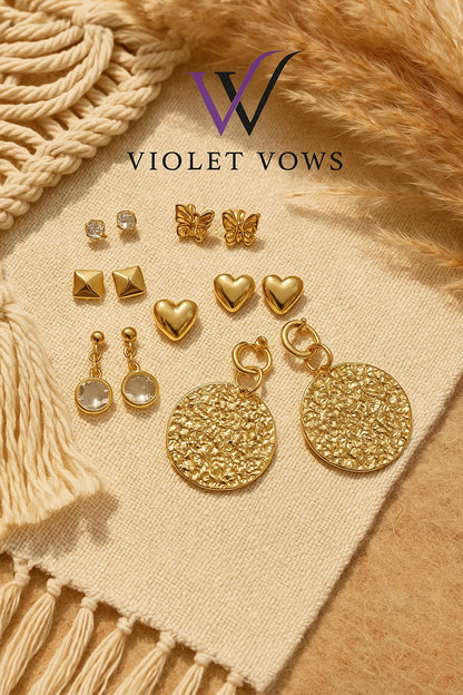 Gold Earring Collection: Studs, Hoops & Dangles for Every Style
