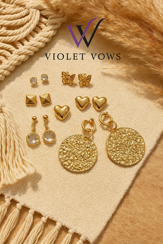 Gold Earring Collection: Studs, Hoops & Dangles for Every Style