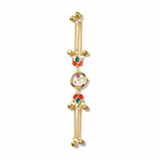Butterfly bracelet watch flat lay