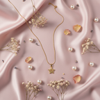 Gold Star Pendant Necklace - Stainless Steel Snake Chain